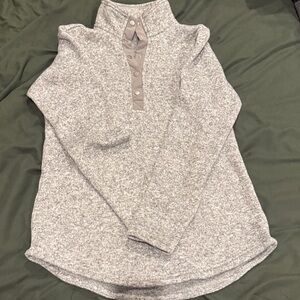 Marley Lilly Gray Button-Up Sweater